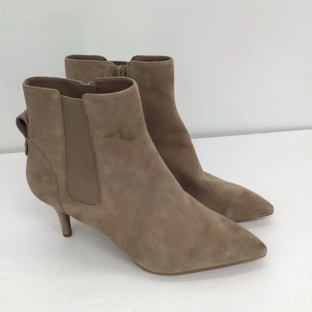 Cole Haan NWOT Go-To Park Suede Leather Boot In Irish Coffee Taupe Size 6.5 - Picture 3 of 10